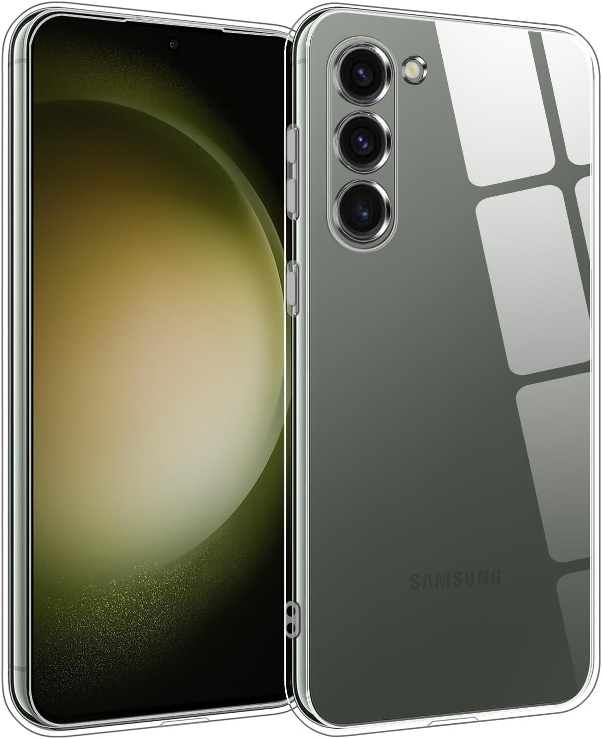 imageTENOC Phone Case for Samsung Galaxy S23 FE Clear Case Shockproof Protective Bumper Slim CoverClear