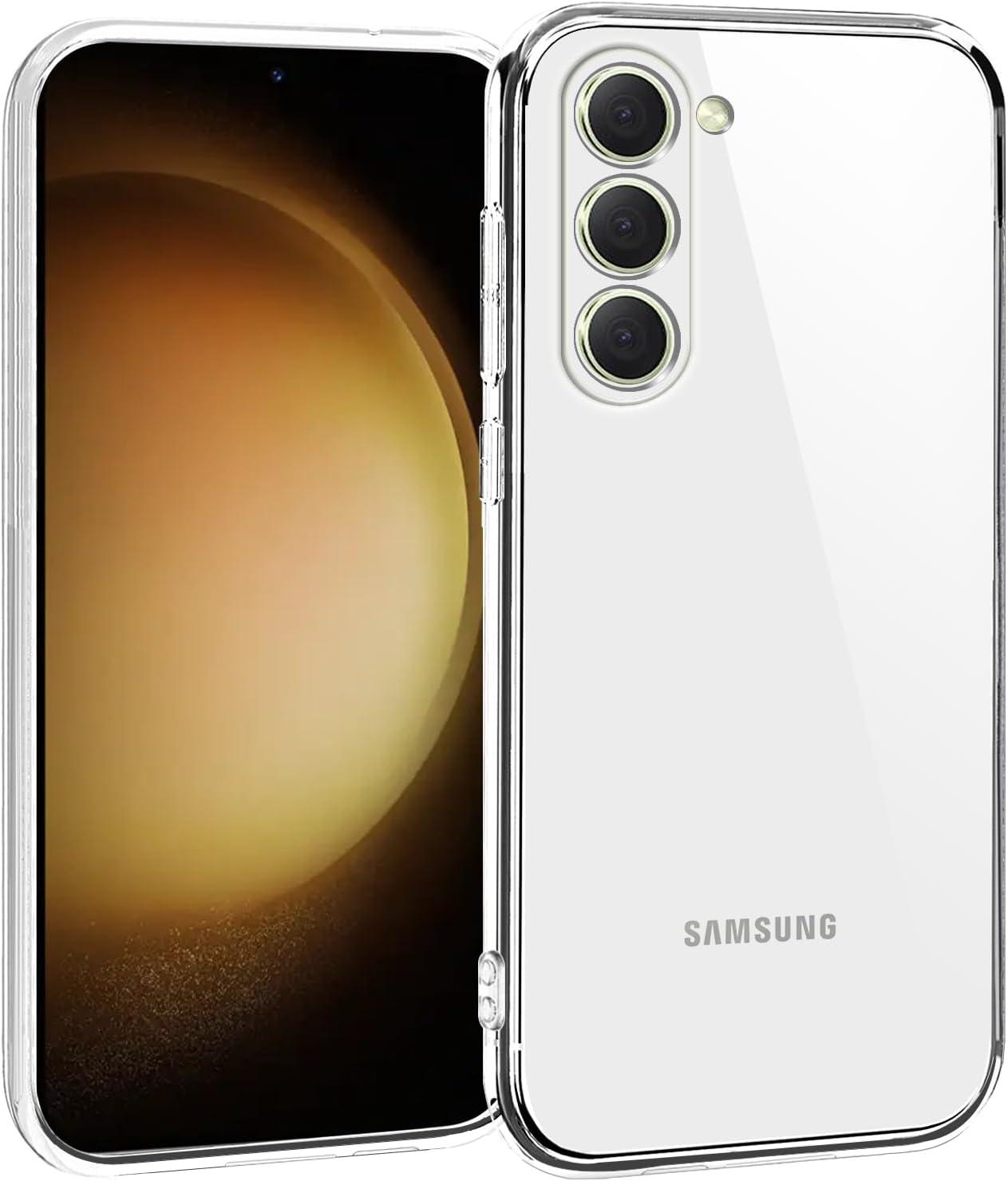 imageTENOC Phone Case for Samsung Galaxy S23 FE Clear Case Shockproof Protective Bumper Slim CoverClear