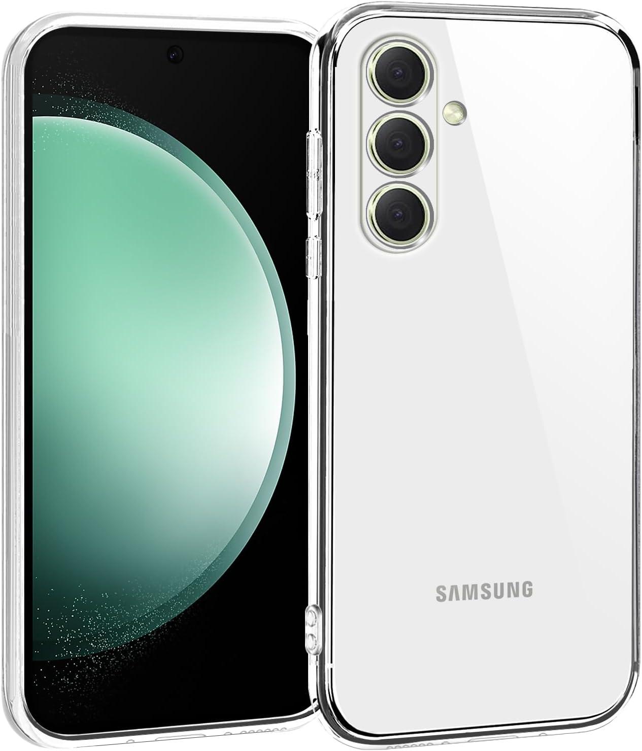 imageTENOC Phone Case for Samsung Galaxy S23 FE Clear Case Shockproof Protective Bumper Slim CoverClear