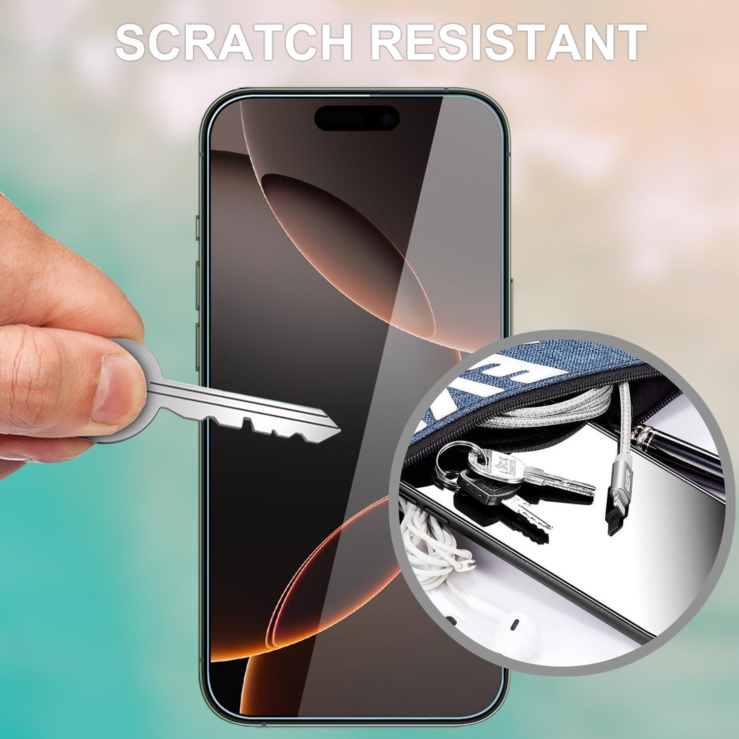 imageTENOC Screen Protector for iPhone 17 2Pack Clear 9H Tempered Glass Film Cover Sensor Protection Case Friendly for 63 inchClear