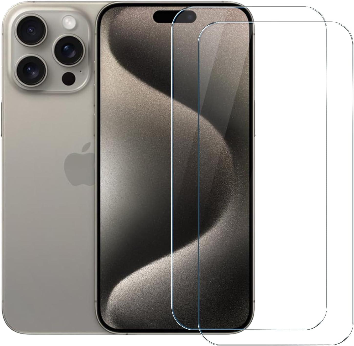 imageTENOC Screen Protector for iPhone 17 2Pack Clear 9H Tempered Glass Film Cover Sensor Protection Case Friendly for 63 inchClear