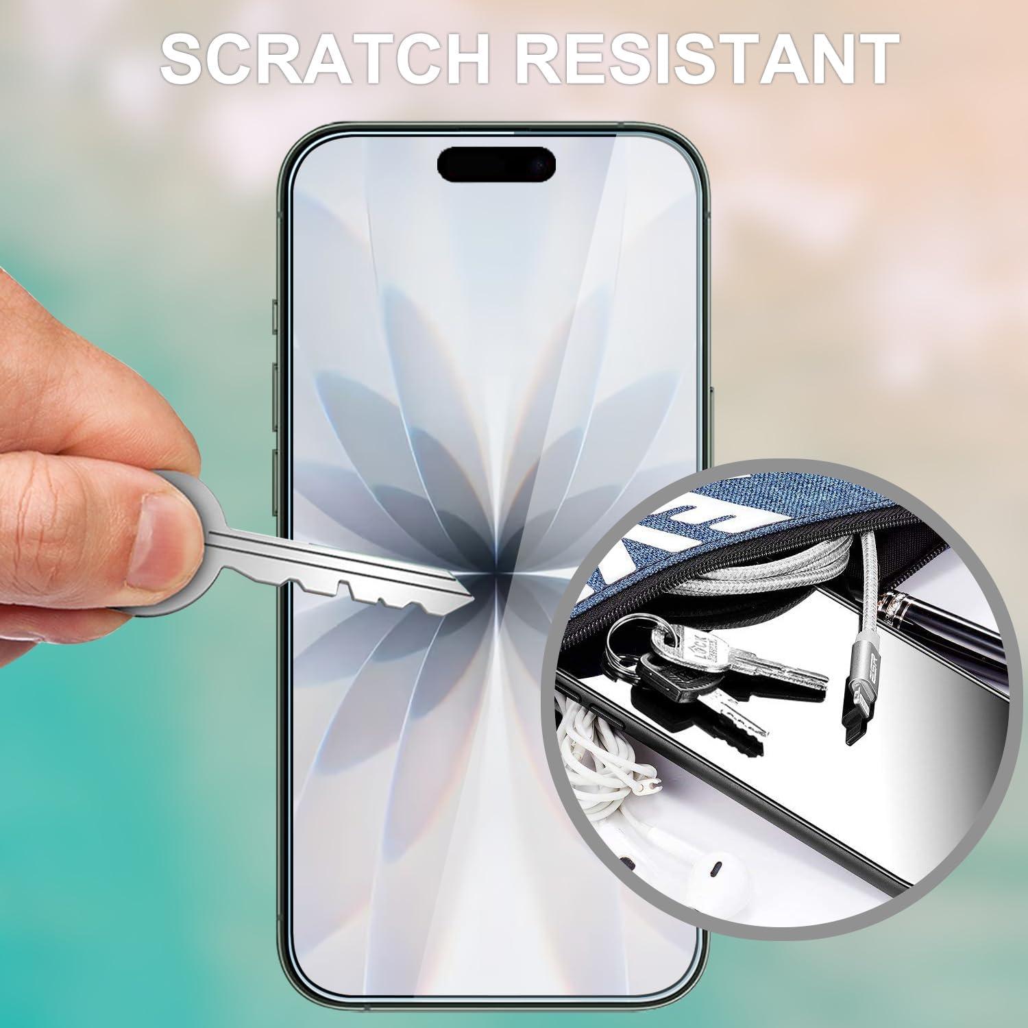 imageTENOC Screen Protector for iPhone 17 2Pack Clear 9H Tempered Glass Film Cover Sensor Protection Case Friendly for 63 inchClear