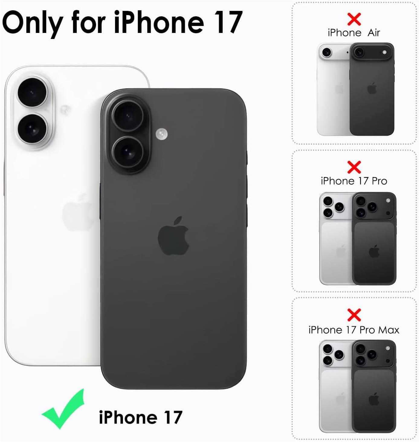 imageTENOC Screen Protector for iPhone 17 2Pack Clear 9H Tempered Glass Film Cover Sensor Protection Case Friendly for 63 inchClear