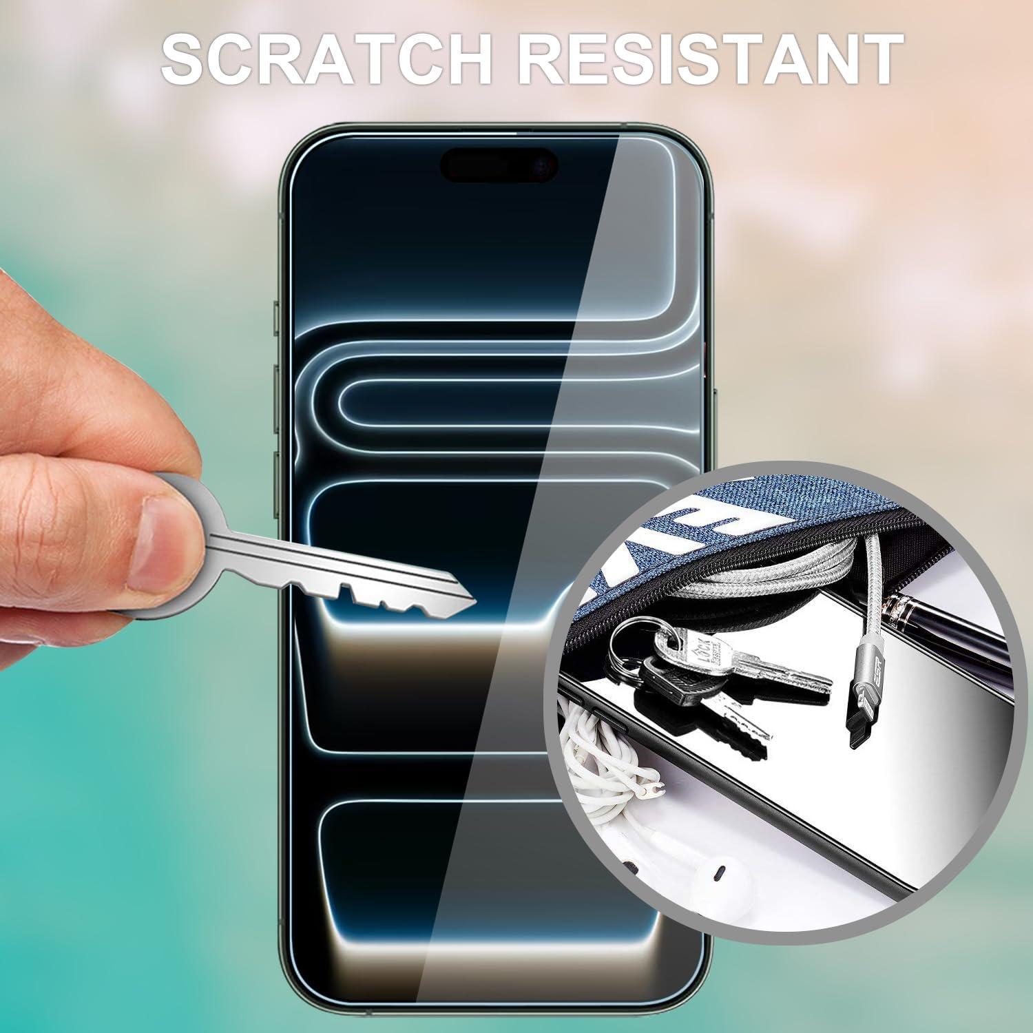 imageTENOC Screen Protector for iPhone 17 2Pack Clear 9H Tempered Glass Film Cover Sensor Protection Case Friendly for 63 inchClear