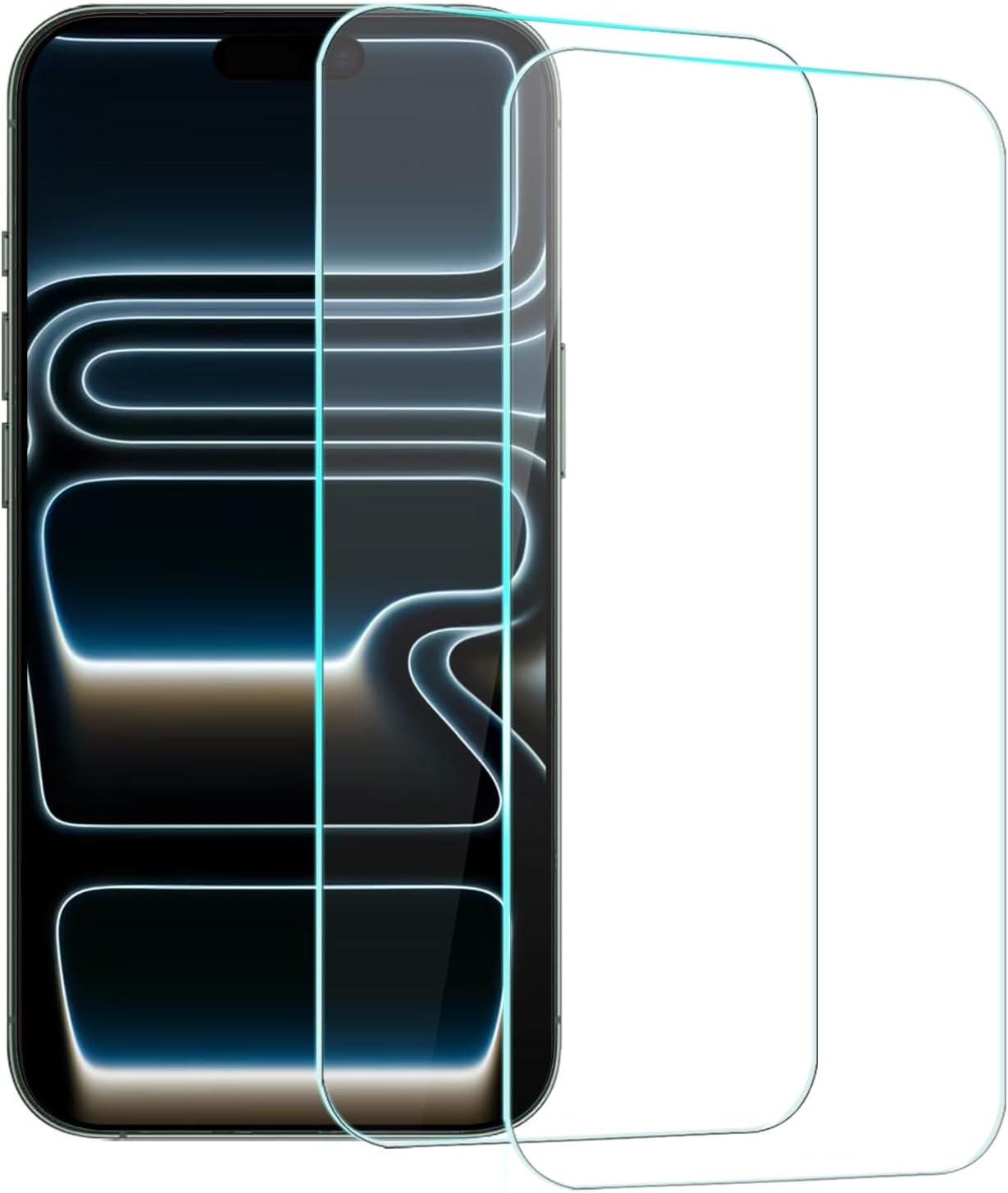 imageTENOC Screen Protector for iPhone 17 2Pack Clear 9H Tempered Glass Film Cover Sensor Protection Case Friendly for 63 inchClear