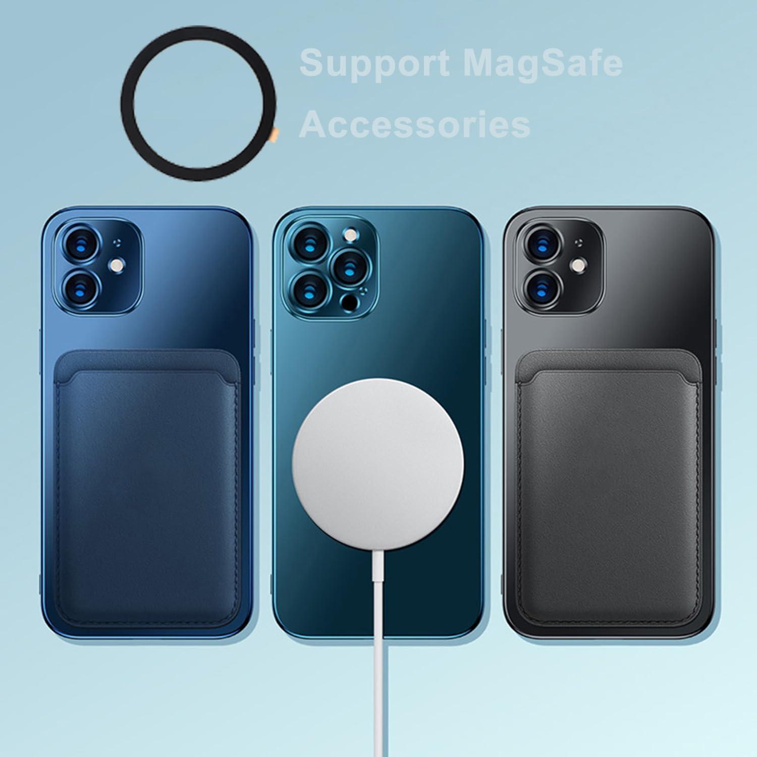 imageTENOC Universal Metal Ring Sticker for Magnetic Charger Compatible with iPhoneSamsungAndroid All Cellphones Magnetic MountPhone Holder Conversion Accessories 3Pcs Black3 x Black