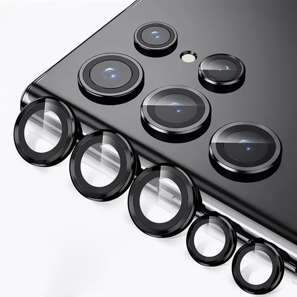 imageTENOC Camera Lens Protector for Samsung Galaxy S23 amp S23 Plus amp S23 FE 9H Tempered Glass Camera Screen Cover Black Metal Individual RingBlack