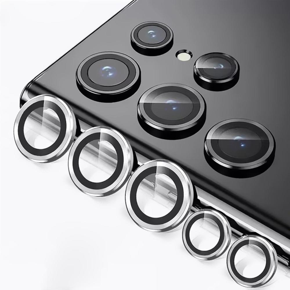 imageTENOC Camera Lens Protector for Samsung Galaxy S23 amp S23 Plus amp S23 FE 9H Tempered Glass Camera Screen Cover Black Metal Individual RingSilver