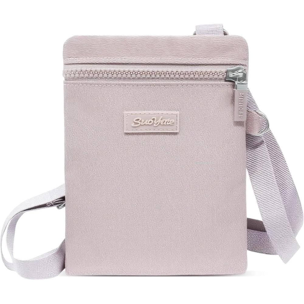 imageTENOC Mini Crossbody Phone Bag Adjustable Cell Phone Purses Travel Shoulder Bag Fit 69 CellphoneKeysEarbudsPassportPurple