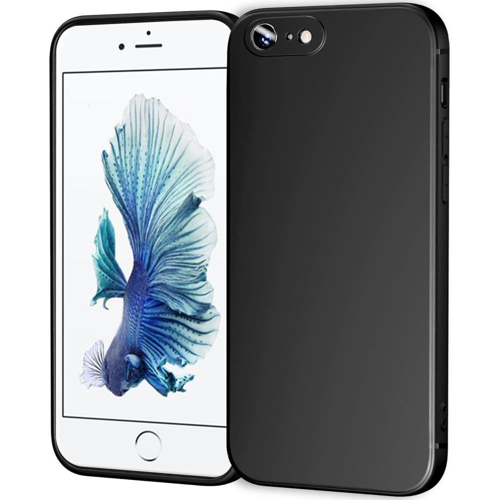 imageTENOC Phone Case Compatible with iPhone SE 2nd 2020 and 3rd 2022 Generation amp iPhone 7 amp iPhone 8 Clear Case Shockproof Protective Bumper Slim Cover for 47 InchBlack