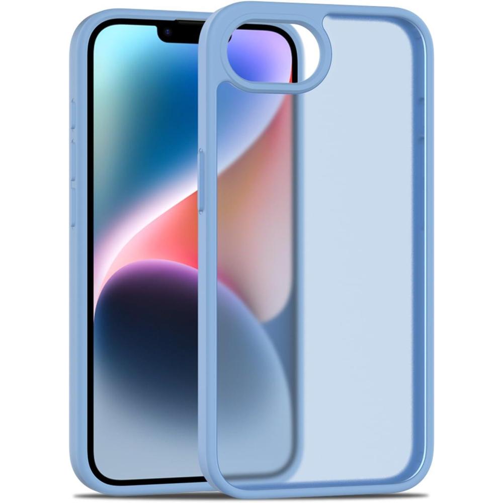 imageTENOC Phone Case Compatible with iPhone SE 2nd 2020 and 3rd 2022 Generation amp iPhone 7 amp iPhone 8 Clear Case Shockproof Protective Bumper Slim Cover for 47 InchTranslucent Sierra Blue