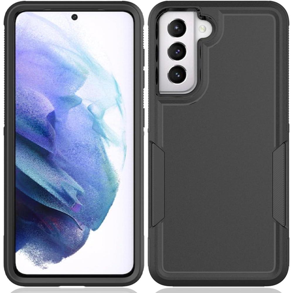 imageTENOC Phone Case for Samsung Galaxy S23 FE Clear Case Shockproof Protective Bumper Slim CoverBlack Solid