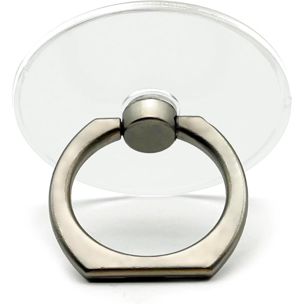 imageTENOC Phone Grip 2 Pieces Black Universal Sticky Finger Strap Holder for Smartphone or Cell Phone CaseR1Titanium