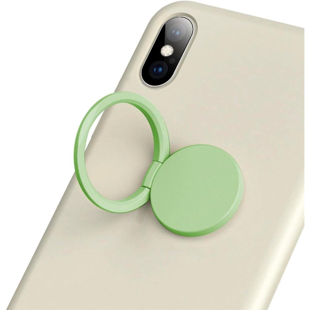 imageTENOC Phone Grip 2 Pieces Black Universal Sticky Finger Strap Holder for Smartphone or Cell Phone CaseT1Green