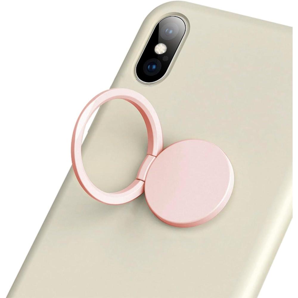 imageTENOC Phone Grip 2 Pieces Black Universal Sticky Finger Strap Holder for Smartphone or Cell Phone CaseT1Pink