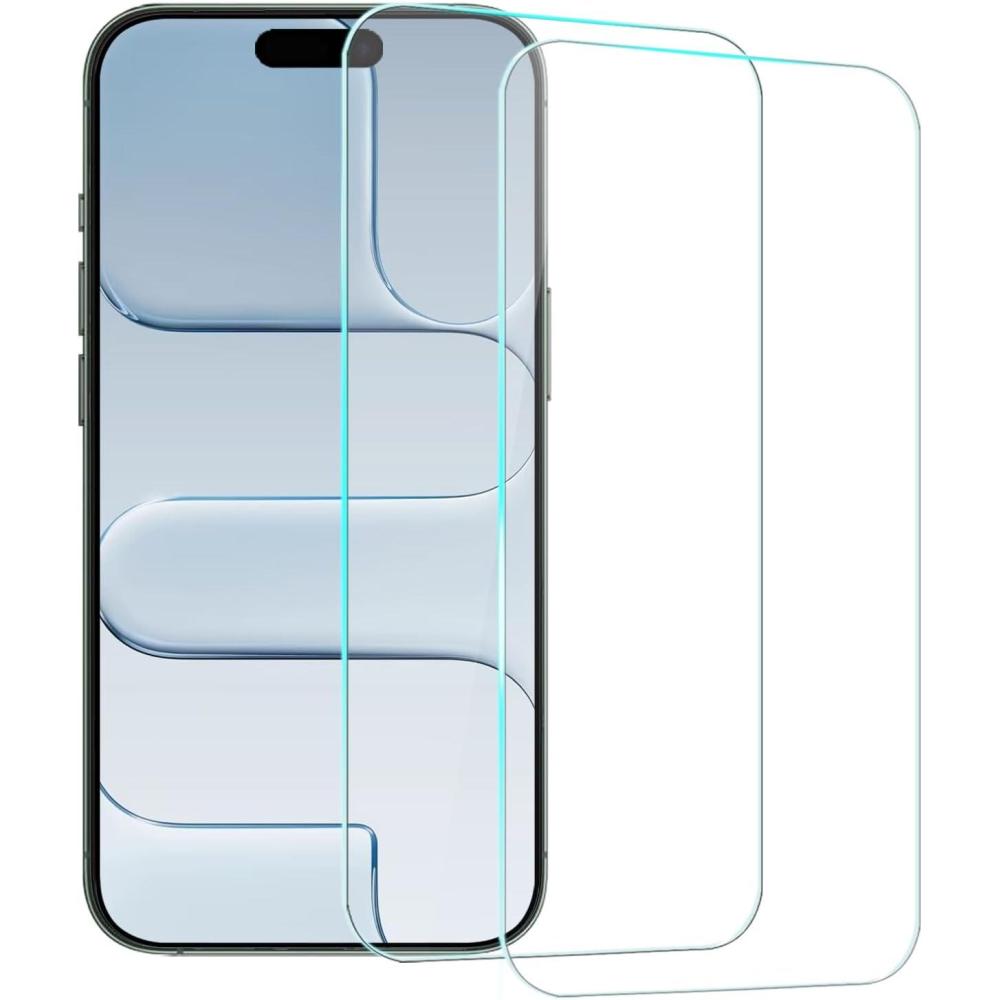 imageTENOC Screen Protector for iPhone 17 2Pack Clear 9H Tempered Glass Film Cover Sensor Protection Case Friendly for 63 inchClear