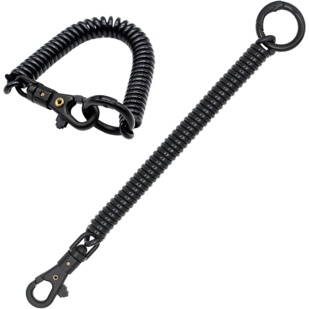 imageTENOC Spiral Coil Spring KeychainBlack