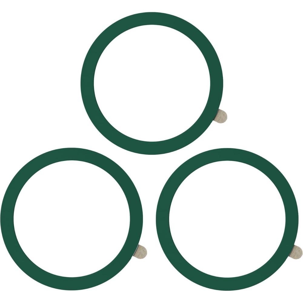 imageTENOC Universal Metal Ring Sticker for Magnetic Charger Compatible with iPhoneSamsungAndroid All Cellphones Magnetic MountPhone Holder Conversion Accessories 3Pcs Black3 x Green