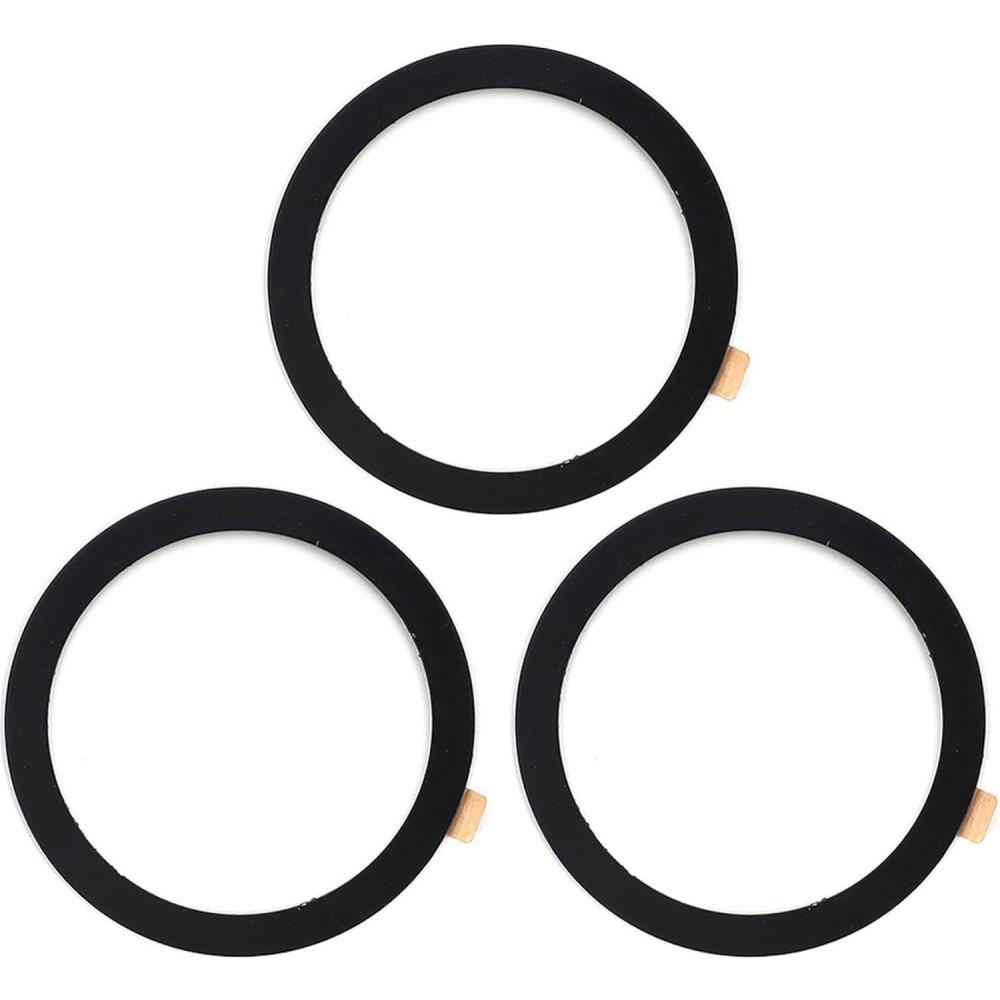 imageTENOC Universal Metal Ring Sticker for Magnetic Charger Compatible with iPhoneSamsungAndroid All Cellphones Magnetic MountPhone Holder Conversion Accessories 3Pcs Black3 x Black
