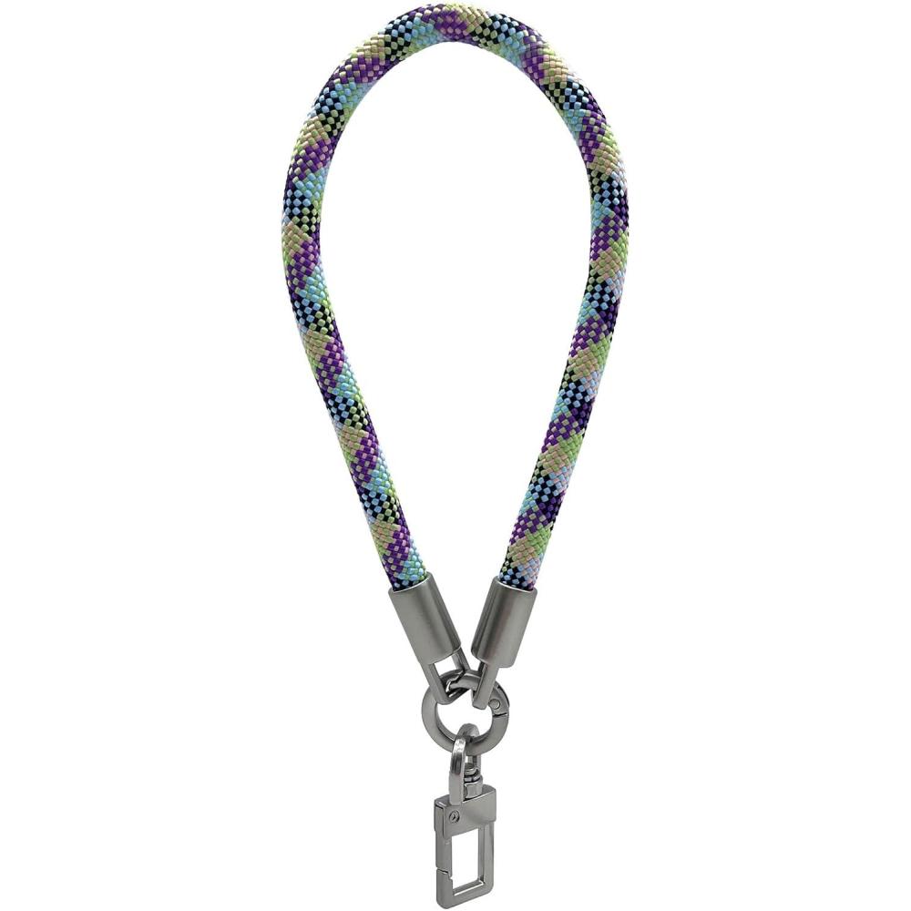 imageTENOC Universal Phone Wrist Strap Colorful Nylon Lanyard Compatible with Most CellphonePurple
