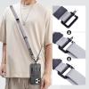TENOC Adjust Length Phone Crossbody Strap, Detachable Cellphone Wrist Strap, Universal Phone Lanyard(Gray)
