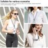 TENOC Adjust Length Phone Crossbody Strap, Detachable Cellphone Wrist Strap, Universal Phone Lanyard(Gray)
