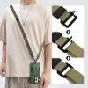 TENOC Adjust Length Phone Crossbody Strap, Detachable Cellphone Wrist Strap, Universal Phone Lanyard(Green)