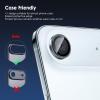 TENOC Camera Lens Protector for iPhone 17 Pro & iPhone 17 Pro Max, 9H Tempered Glass Camera Screen Cover, Silver Metal Individual Ring(Gray)