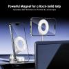 TENOC Magnetic Suction Car Phone Mount, 360° Rotation Phone Holder Mount, Foldable Cellphone Holders for Car/Gym/Shower/Mirror, Black(White)