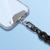 TENOC Metal Phone Tether Tab, Metal Phone Patch, Universal Cellphone Lanyard Pad for Full Phone Cases, 2 x Sliver(360° Rotation-silver)