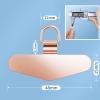TENOC Metal Phone Tether Tab, Metal Phone Patch, Universal Cellphone Lanyard Pad for Full Phone Cases, 2 x Sliver(Rose Gold)