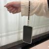 TENOC Metal Phone Wrist Strap, Universal Cellphone Lanyard with Tether Tab, Hands-Free Anti Theft Phone Chain Wristlet(W-black)