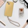TENOC Metal Phone Wrist Strap, Universal Cellphone Lanyard with Tether Tab, Hands-Free Anti Theft Phone Chain Wristlet(W-white)