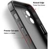 TENOC Phone Case Compatible for iPhone 12 6.1 Inch, Slim Fit Cases Soft TPU Bumper Protective Cover, Black