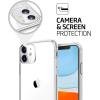 TENOC Phone Case Compatible with iPhone 13 & iPhone 14, Black Case Anti-Fingerprint Protective Bumper Matte Cover for 6.1 Inch(Clear)