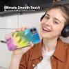 TENOC Phone Case Compatible with iPhone 13 & iPhone 14, Black Case Anti-Fingerprint Protective Bumper Matte Cover for 6.1 Inch(Clear Aesthetic)