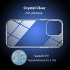TENOC Phone Case Compatible with iPhone 13 & iPhone 14, Black Case Anti-Fingerprint Protective Bumper Matte Cover for 6.1 Inch(Clear Anti-Yellowing)