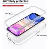 TENOC Phone Case Compatible with iPhone 13 & iPhone 14, Black Case Anti-Fingerprint Protective Bumper Matte Cover for 6.1 Inch(Clear Protective)