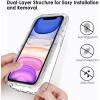 TENOC Phone Case Compatible with iPhone 13 & iPhone 14, Black Case Anti-Fingerprint Protective Bumper Matte Cover for 6.1 Inch(Clear Protective)