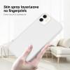 TENOC Phone Case Compatible with iPhone 13 & iPhone 14, Black Case Anti-Fingerprint Protective Bumper Matte Cover for 6.1 Inch(Translucent)