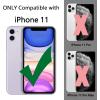 TENOC Phone Case Compatible with iPhone 13 & iPhone 14, Black Case Anti-Fingerprint Protective Bumper Matte Cover for 6.1 Inch(Translucent Hot Pink)