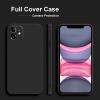 TENOC Phone Case Compatible with iPhone 13 & iPhone 14, Clear Case Shockproof Protective Bumper Slim Cover for 6.1 Inch(Black)