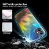 TENOC Phone Case Compatible with iPhone 13 & iPhone 14, Clear Case Shockproof Protective Bumper Slim Cover for 6.1 Inch(Clear Aesthetic)