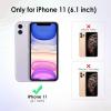 TENOC Phone Case Compatible with iPhone 13 & iPhone 14, Clear Case Shockproof Protective Bumper Slim Cover for 6.1 Inch(Clear Aesthetic)