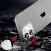 TENOC Phone Case Compatible with iPhone 13 & iPhone 14, Clear Case Shockproof Protective Bumper Slim Cover for 6.1 Inch(Clear Gray)