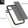 TENOC Phone Case Compatible with iPhone 13 & iPhone 14, Clear Case Shockproof Protective Bumper Slim Cover for 6.1 Inch(Translucent Black)