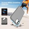 TENOC Phone Case Compatible with iPhone 13 & iPhone 14, Clear Case Shockproof Protective Bumper Slim Cover for 6.1 Inch(Translucent Dark Gray)