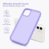 TENOC Phone Case Compatible with iPhone 13 & iPhone 14, Clear Case Shockproof Protective Bumper Slim Cover for 6.1 Inch(Translucent Light Purple)