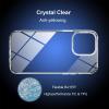 TENOC Phone Case Compatible with iPhone 15, Black Case Anti-Fingerprint Protective Bumper Matte Cover for 6.1 Inch(Clear Anti-Yellowing)