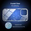 TENOC Phone Case Compatible with iPhone 15, Black Case Anti-Fingerprint Protective Bumper Matte Cover for 6.1 Inch(Clear Glitter)
